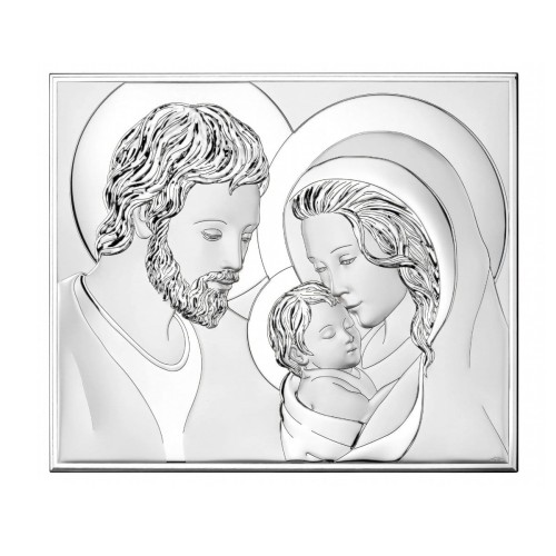 Srebrny obraz Święta Rodzina 26x21,5 cm włoskie wykonanie.jpg