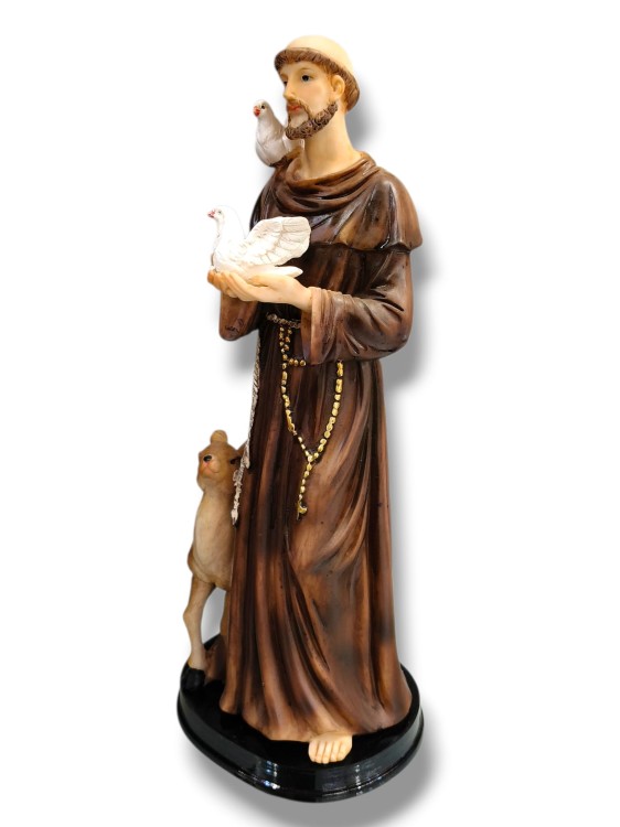 Święty Franciszek z Asyżu 30 cm figura przód.jpg