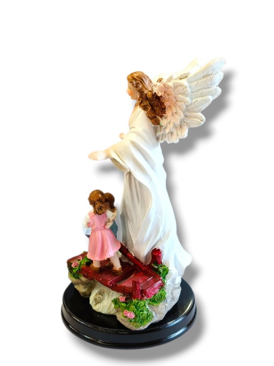 Figura Anioła 510 g dzieci na mostku prezent na Chrzest lub Komunię.jpg