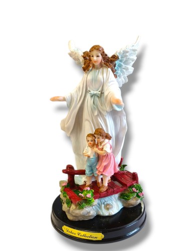 Uroczy Anioł opiekuńczy dla dziecka 22 cm polyresin..jpg