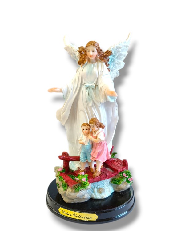 Uroczy Anioł opiekuńczy dla dziecka 22 cm polyresin.jpg