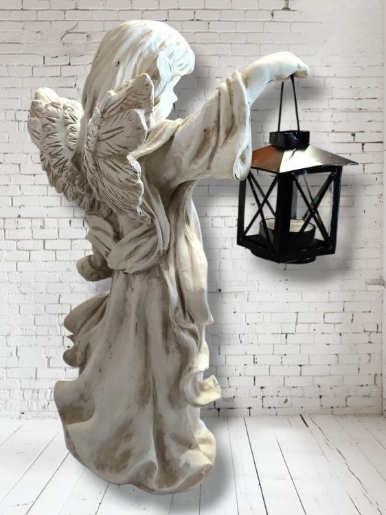 Metalowa lampa z wkładem w komplecie figura 40 cm (3).jpg