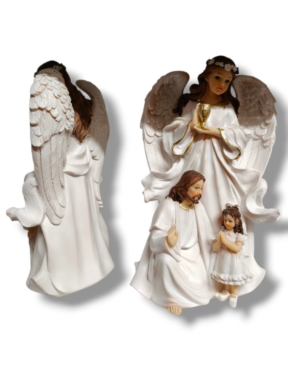 Ręcznie malowana figura Jezusa z chłopcem, odlew polyresin.jpg