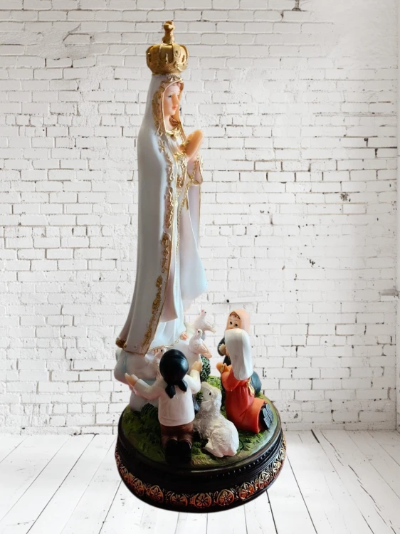 Prestiżowa figurka religijna Matka Boża Fatimska, produkcja Portugalia.jpg