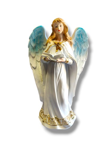 Anioł 30 cm figura włoska – widok tylni z pięknymi skrzydłami i detalami szaty (2).jpg