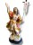 Figura Jezusa Zmartwychwstałego 46 cm stojącego na chmurze, prawa ręka uniesiona w górę, lewa trzyma chorągiew paschalną.jpg