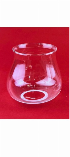 Osłonka KD 46 szklana na świecę – wysokość 8,5 cm, fi 4,6 cm dół, 7 cm góra, klosz do świec