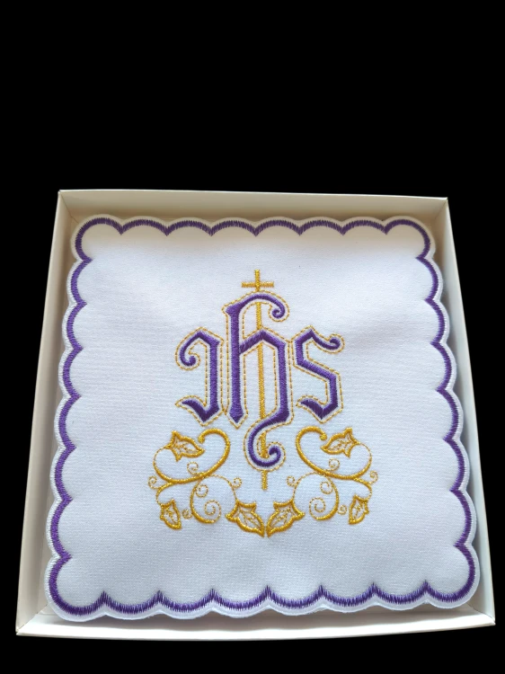 Palka liturgiczna haftowana z wkładem usztywniającym