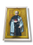 Obraz Święty Maksymilian Maria Kolbe 3D na drewnie 28x19,5 cm złote tło Premium