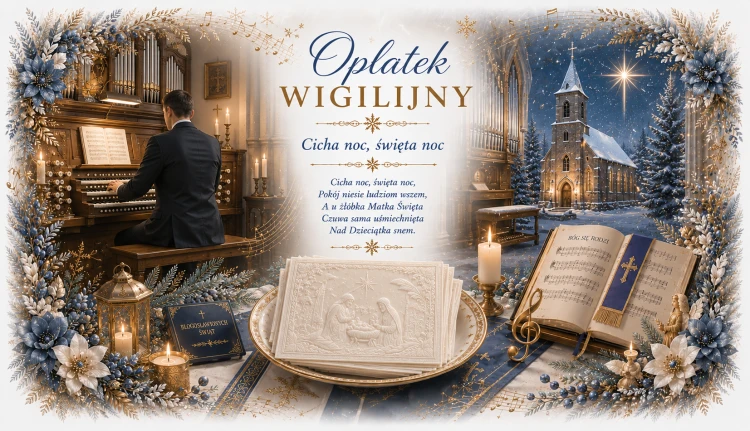 Opłatki wigilijne 3 duże i 2 małe w komplecie, świeże grube opłatki z wzorami religijnymi