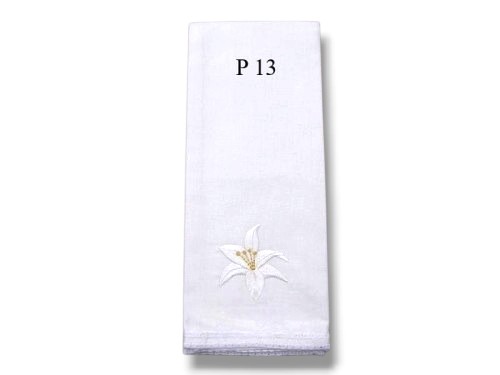 Puryfikaterz liturgiczny 48x30 cm 100% bawełna haft koronka