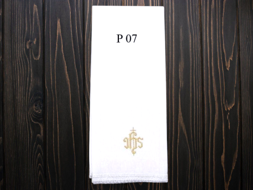 Puryfikaterz liturgiczny 48x30 cm 100% bawełna haft koronka